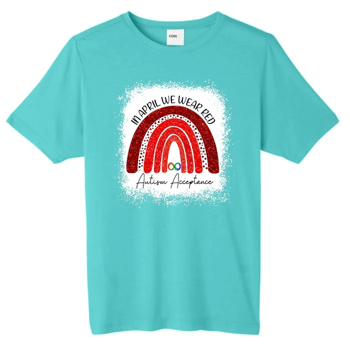 In April We Wear Red Autism Acceptance ChromaSoft Performance T-Shirt