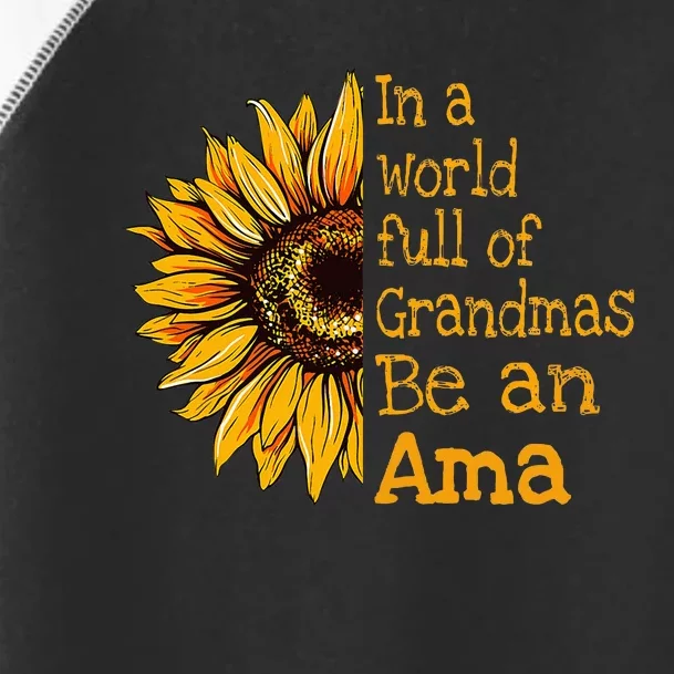 In A World Of Grandmas Be An Ama Special Grandma Toddler Fine Jersey T-Shirt