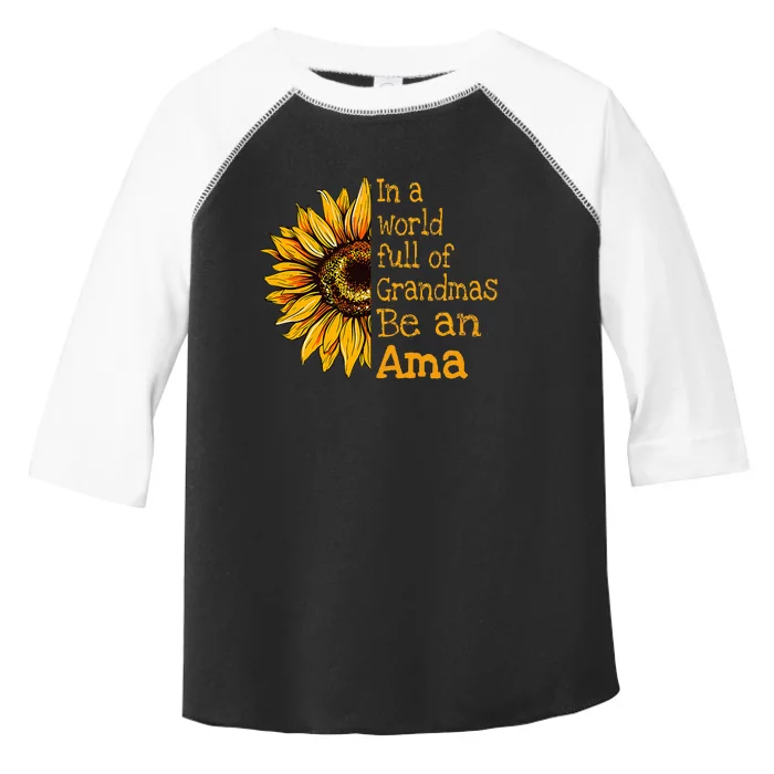 In A World Of Grandmas Be An Ama Special Grandma Toddler Fine Jersey T-Shirt