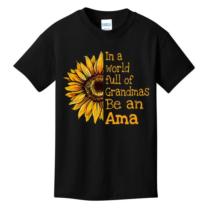 In A World Of Grandmas Be An Ama Special Grandma Kids T-Shirt