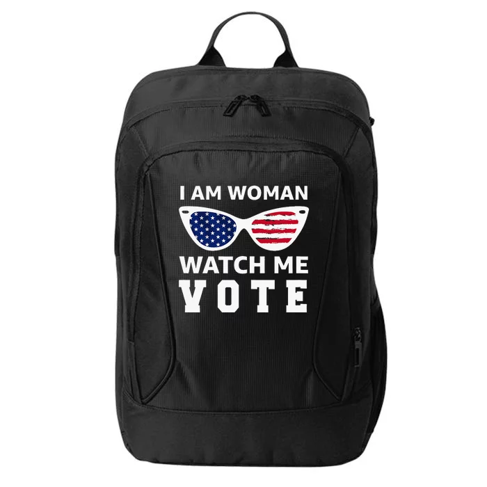 I Am Woman Watch Me Vote City Backpack