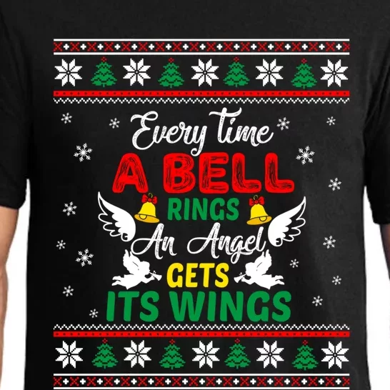 ItS A Wonderful Life Every Time A Bell Rings Cute Christmas Gift Pajama Set