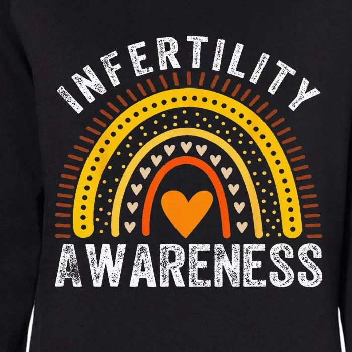 In April We Wear Orange Infertility Awareness Month Rainbow Womens California Wash Sweatshirt