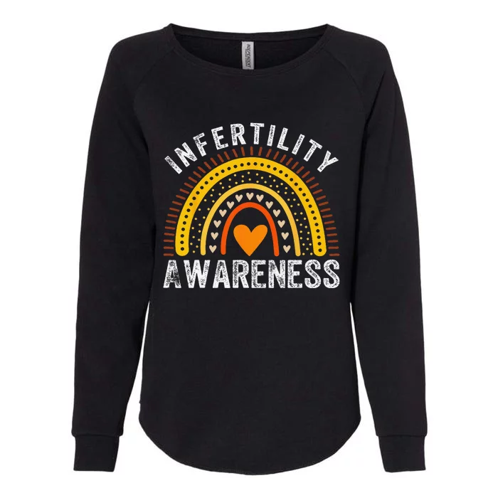 In April We Wear Orange Infertility Awareness Month Rainbow Womens California Wash Sweatshirt