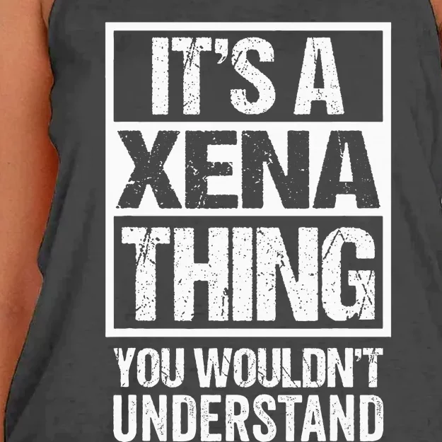 Its A Xena Thing You Wouldnt Understand Pet Name Women's Knotted Racerback Tank