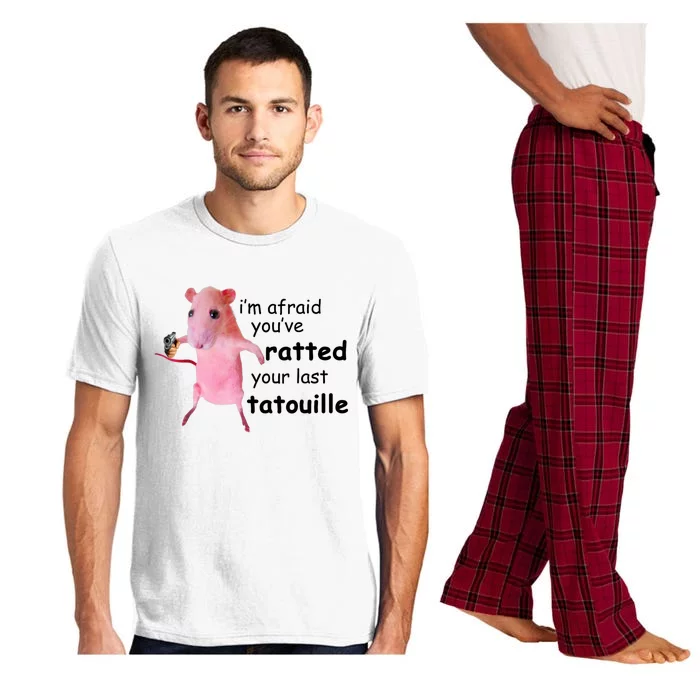 Im Afraid Youve Ratted Your Last Tatouille Funny Pink Rat Pajama Set