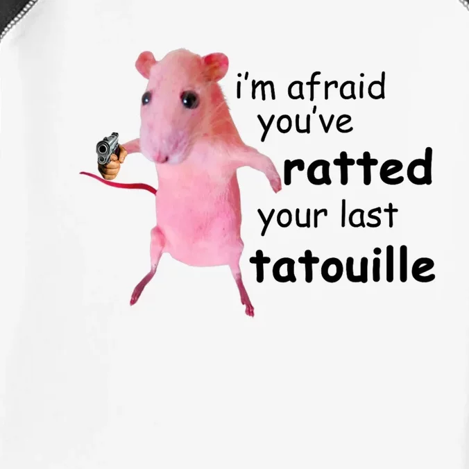 Im Afraid Youve Ratted Your Last Tatouille Funny Pink Rat Infant Baby Jersey Bodysuit