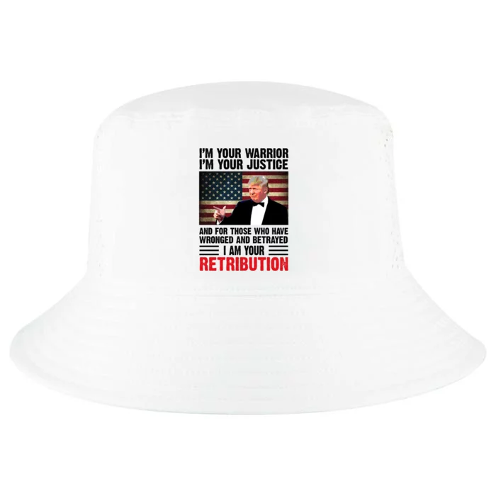 I Am Your Retribution Pro Donald Trump Usa Cool Comfort Performance Bucket Hat