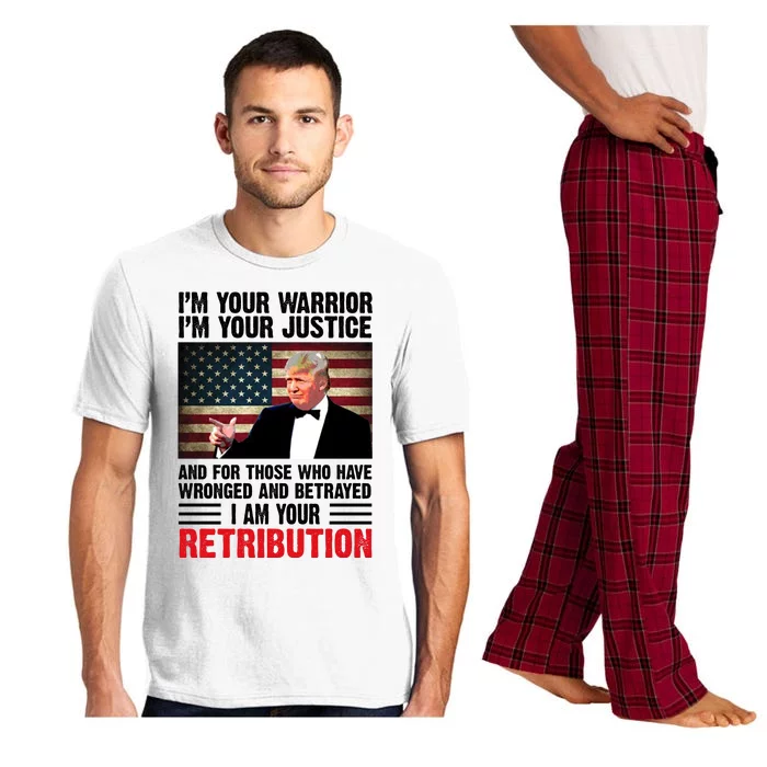 I Am Your Retribution Pro Donald Trump Usa Pajama Set