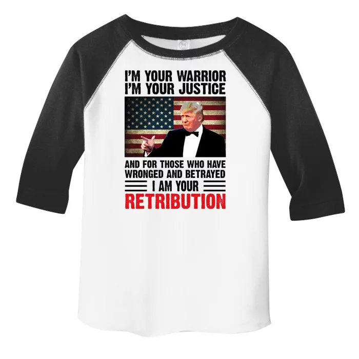 I Am Your Retribution Pro Donald Trump Usa Toddler Fine Jersey T-Shirt