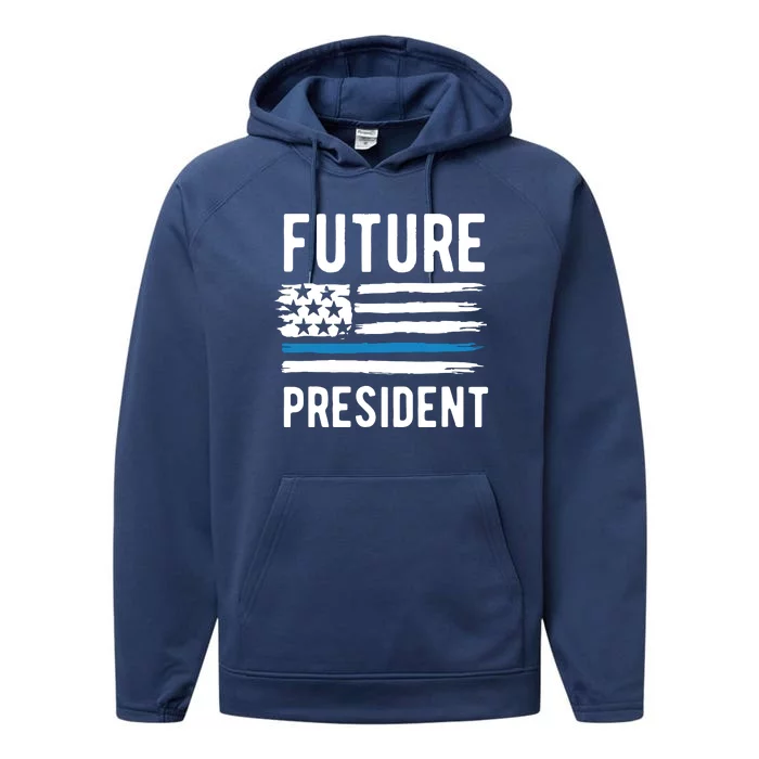 I Am Your Future President Performance Fleece Hoodie