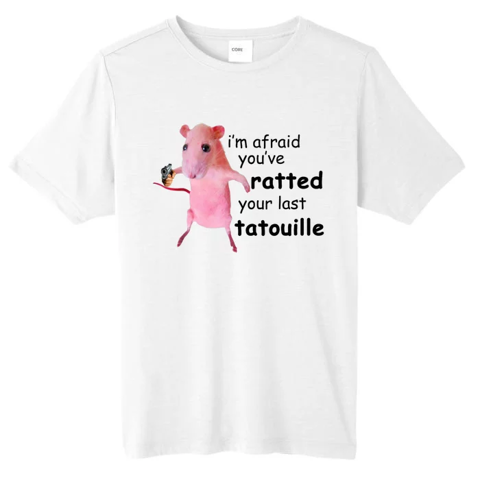 Im Afraid Youve Ratted Your Last Tatouille Funny Pink Rat ChromaSoft Performance T-Shirt