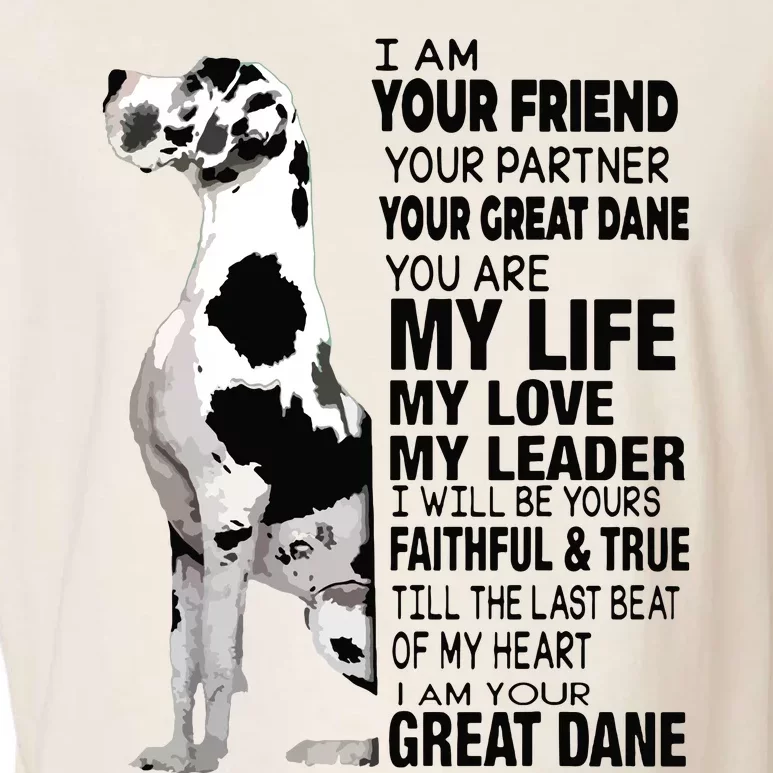 I Am Your Friend Your Partner Your Great Dane Garment-Dyed Women's Muscle Tee