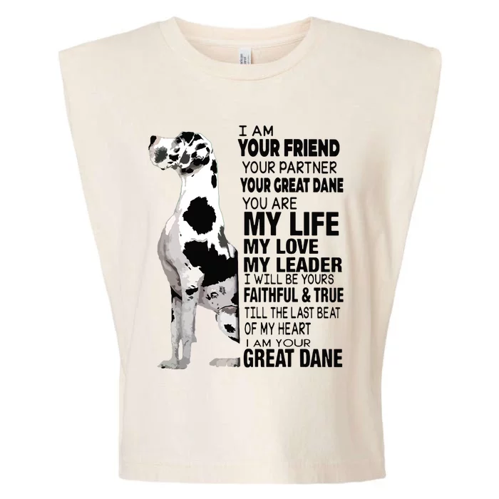 I Am Your Friend Your Partner Your Great Dane Garment-Dyed Women's Muscle Tee