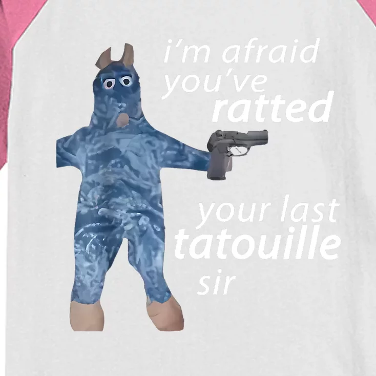 IM Afraid YouVe Ratted Your Last Tatouille Sir Funny Meme Kids Colorblock Raglan Jersey