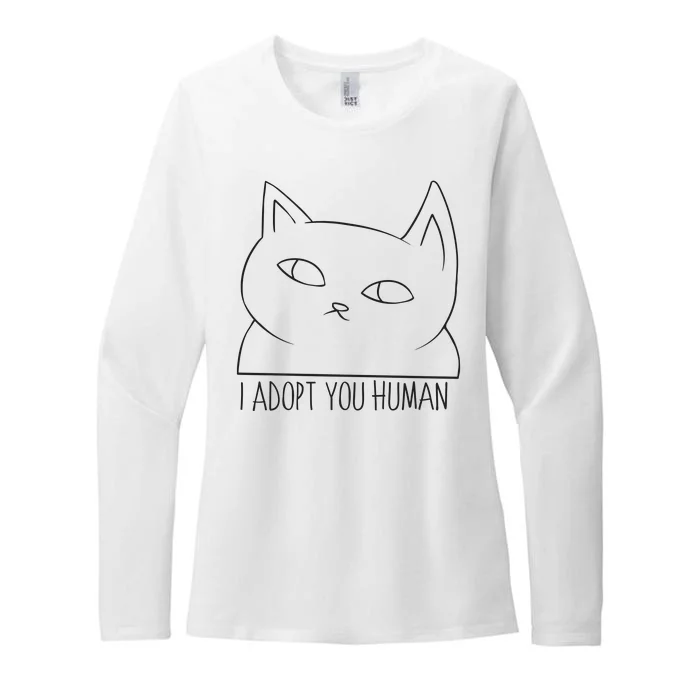 I Adopt You Human Womens CVC Long Sleeve Shirt