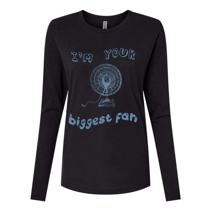 I Am Your Biggesr Fan Vintage Womens Cotton Relaxed Long Sleeve T-Shirt