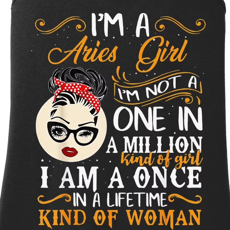 I'm Aries Zodiac sign April March Birthday Gift Ladies Essential Tank