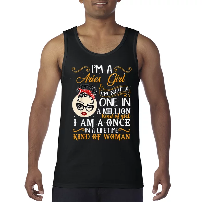 I'm Aries Zodiac sign April March Birthday Gift Tank Top