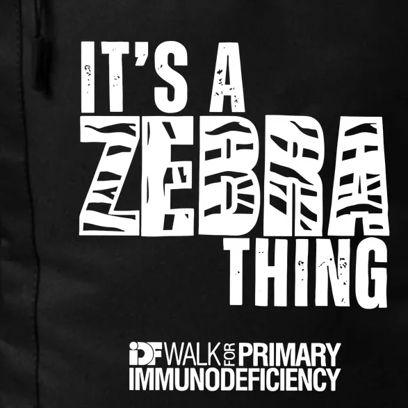 ItS A Zebra Thing Idf Walk For Primary Immunodeficiency Daily Commute Backpack