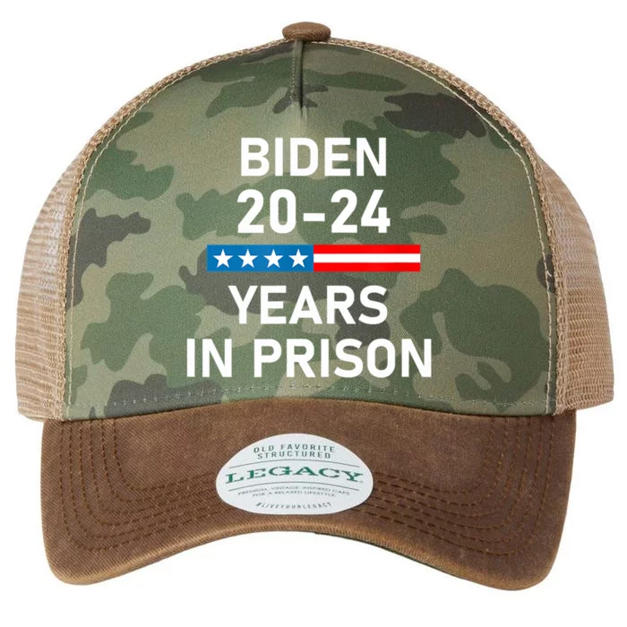 Impeach Biden 2024 Years In Prison Legacy Tie Dye Trucker Hat