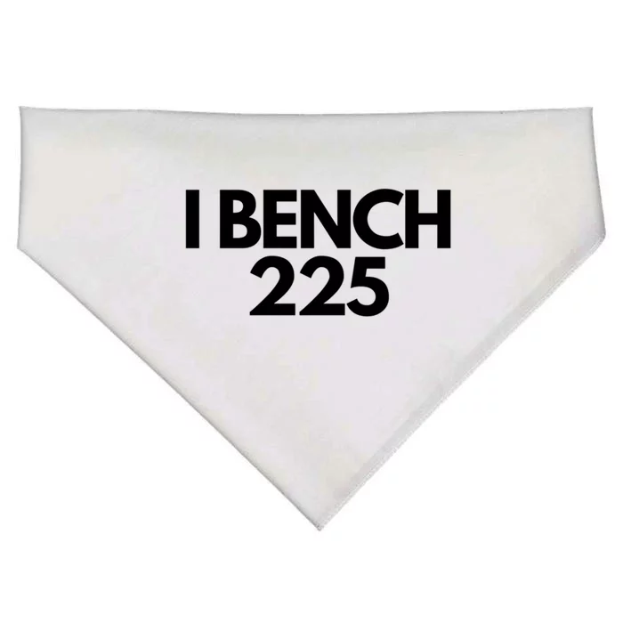 I Bench 225 Eat Sleep Bench Repeat Funny Gym Exercise Gift USA-Made Doggie Bandana