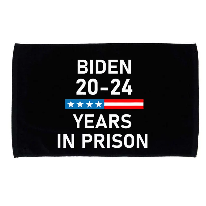 Impeach Biden 20-24 Years in Prison funny saying Microfiber Hand Towel