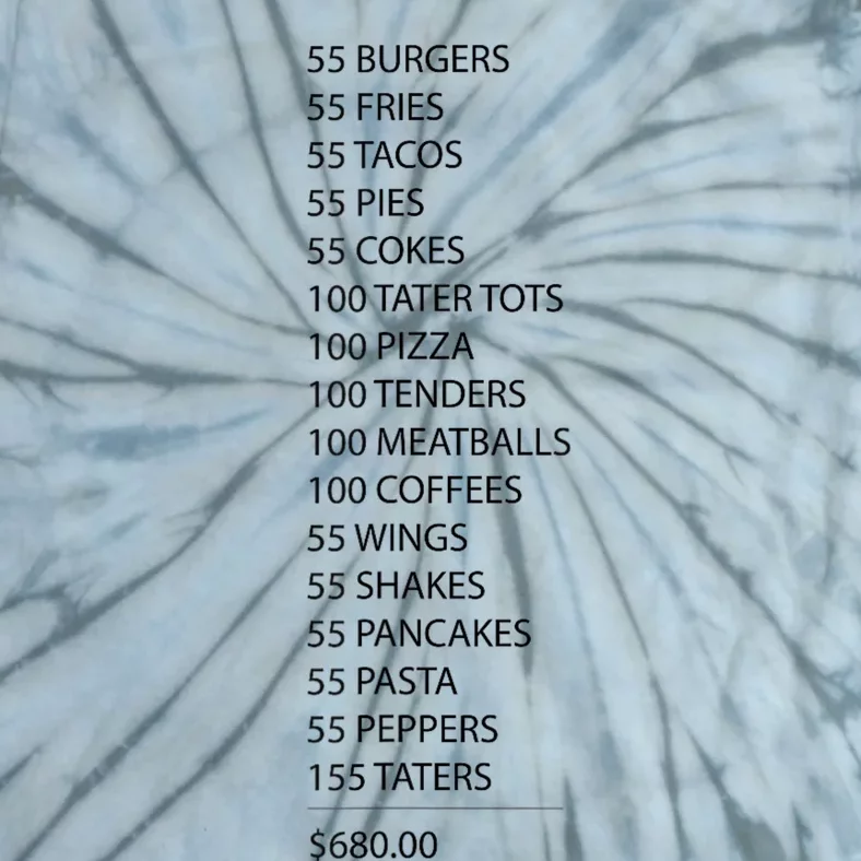 ITYSL Burgers 55 Fries I Think You Should Leave Tie-Dye T-Shirt