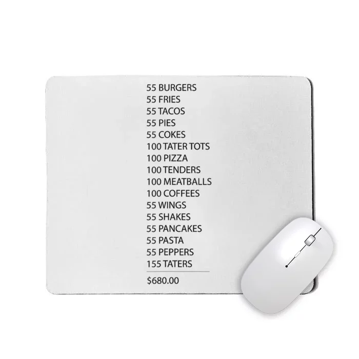 ITYSL Burgers 55 Fries I Think You Should Leave Mousepad