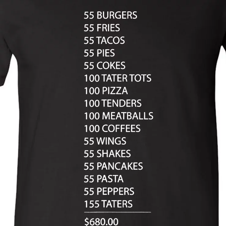 Itysl Burgers 55 Fries I Think You Should Leave V-Neck T-Shirt