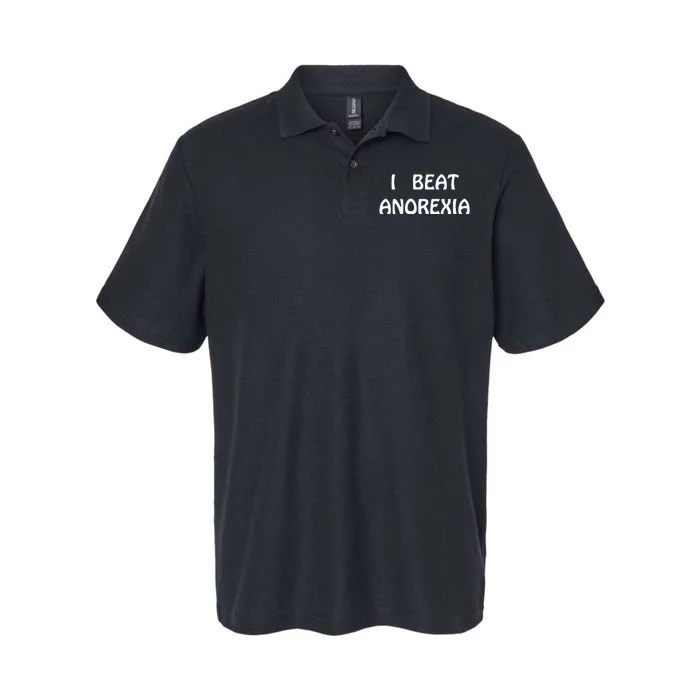 I Beat Anorexia Softstyle Adult Sport Polo