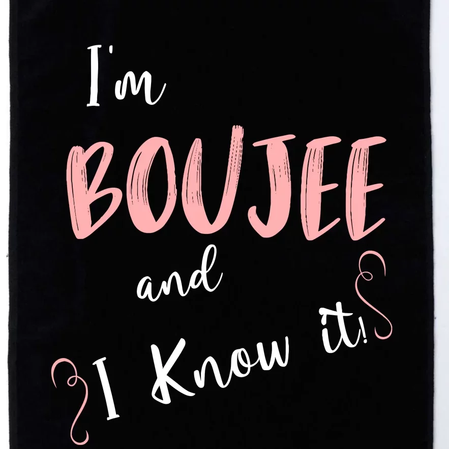 IM Boujee And I Know It Platinum Collection Golf Towel