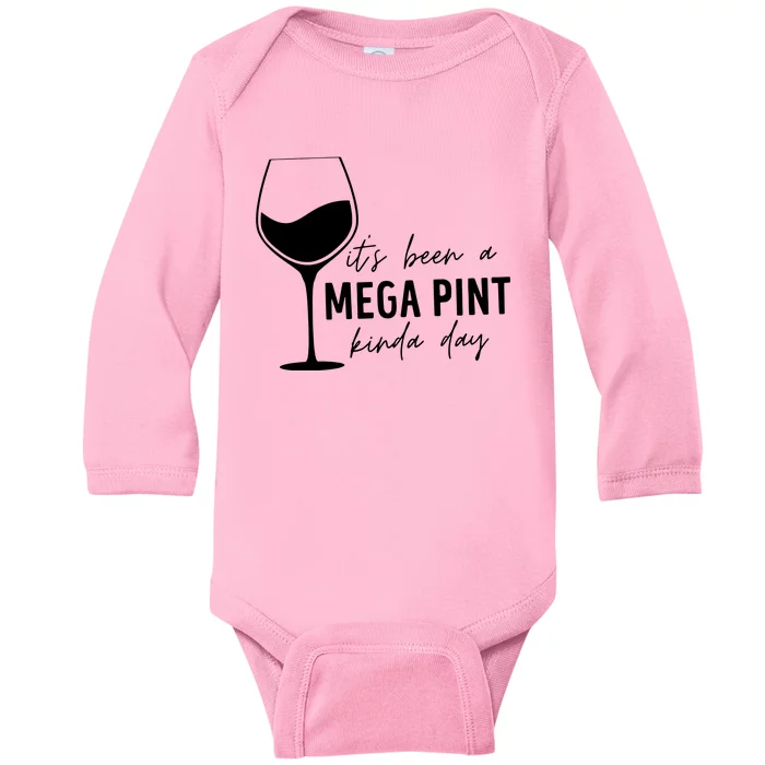 It's Been A Mega Pint Kinda Day Johnny Deep Baby Long Sleeve Bodysuit