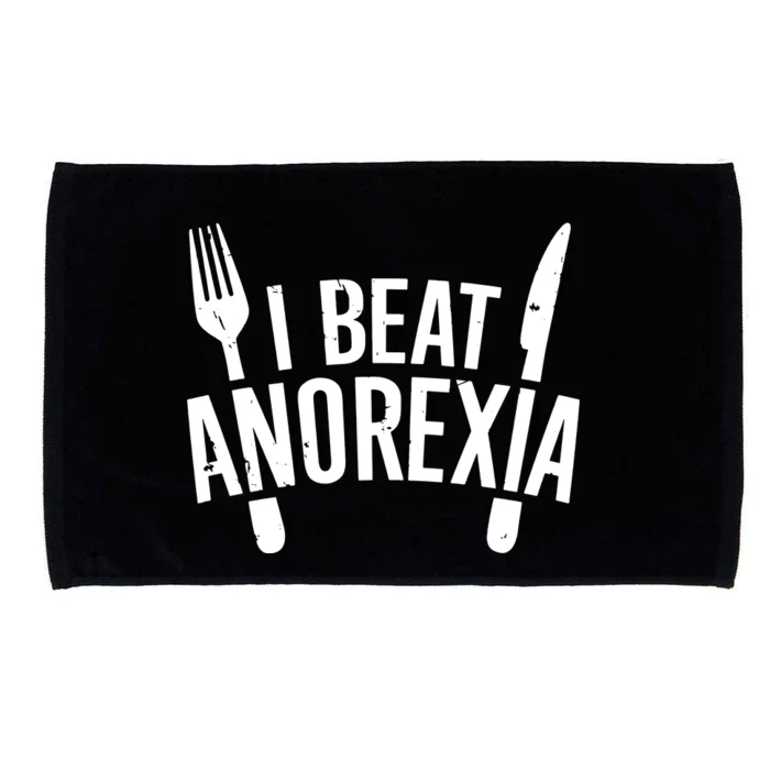 I Beat Anorexia Microfiber Hand Towel