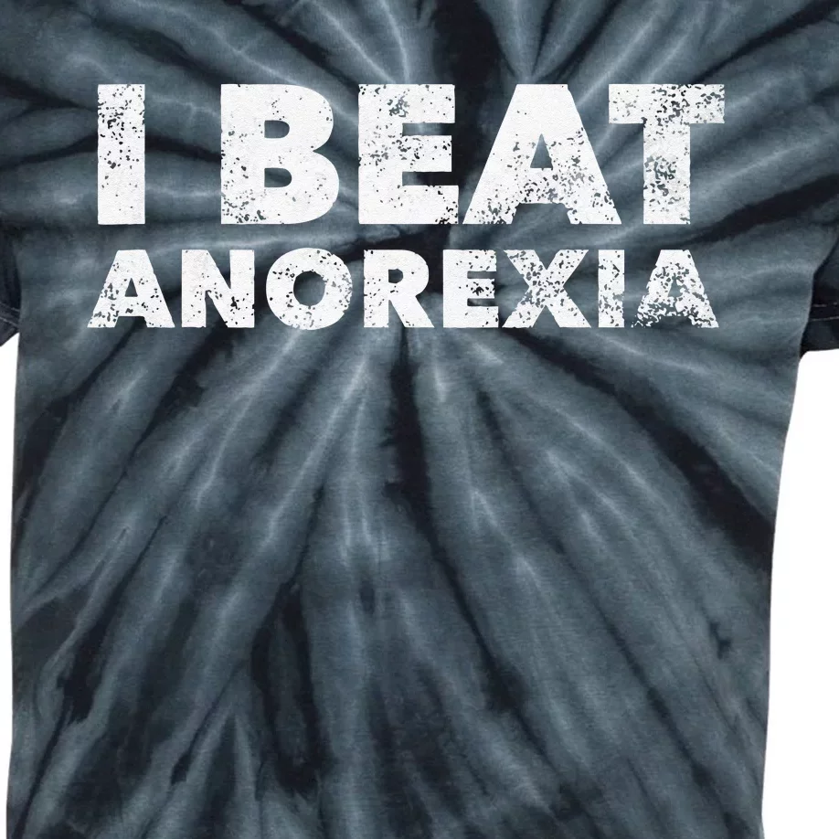 I Beat Anorexia Awareness Kids Tie-Dye T-Shirt