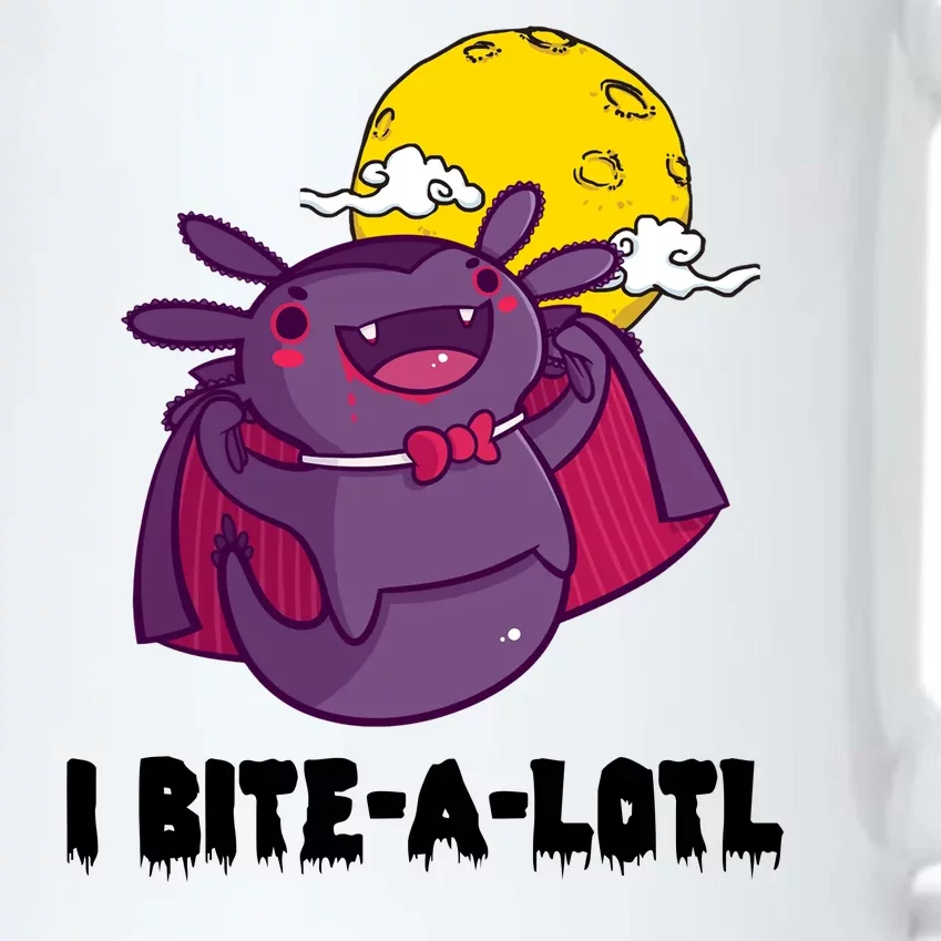 I Bite A Lot Axolotl Funny Halloween Vampire Black Color Changing Mug