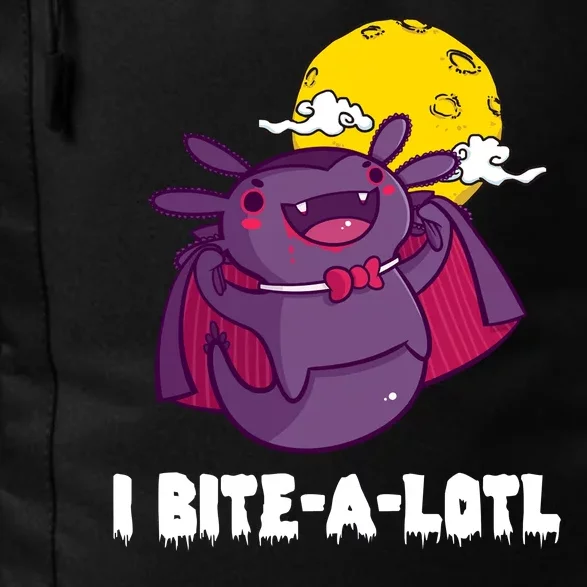 I Bite A Lot Axolotl Funny Halloween Vampire Daily Commute Backpack