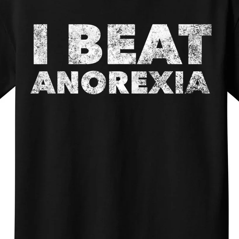 I Beat Anorexia Awareness Kids T-Shirt