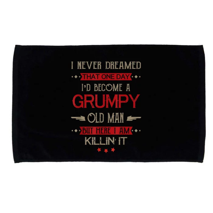 I'd Become A Grumpy Old Man Microfiber Hand Towel