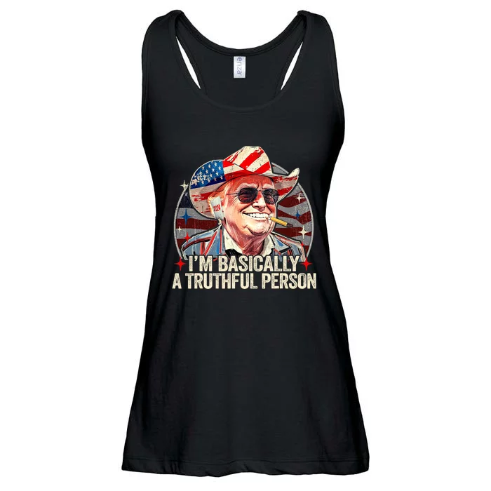 IM Basically A Truthful Person Trump Says Election Quotes Ladies Essential Flowy Tank