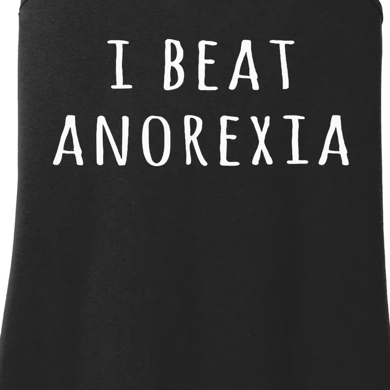 I Beat Anorexia Ladies Essential Tank