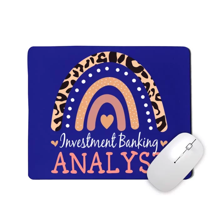 Investt Banking Analyst Leopard Rainbow Appreciation Gift Mousepad