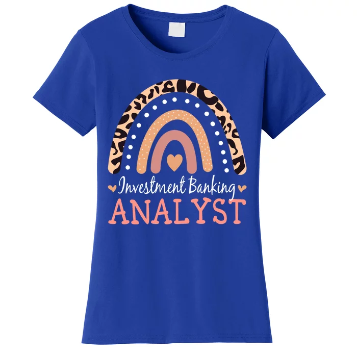 Investt Banking Analyst Leopard Rainbow Appreciation Gift Women's T-Shirt