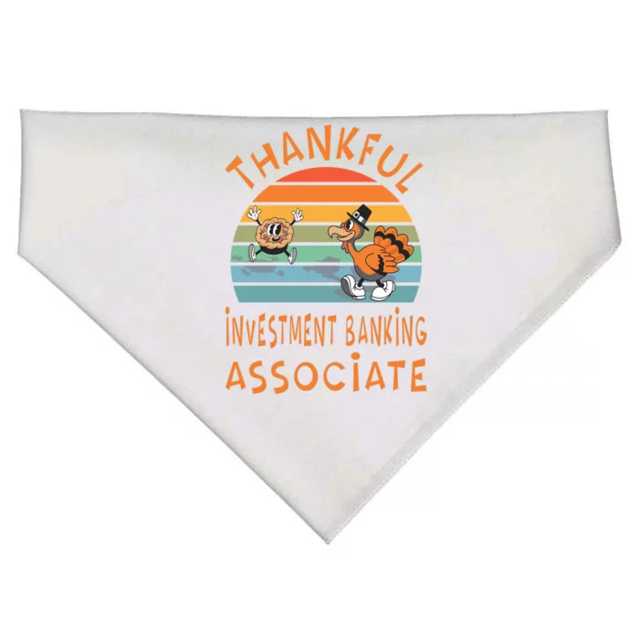 Investt Banking Associate Job Funny Thanksgiving Great Gift USA-Made Doggie Bandana