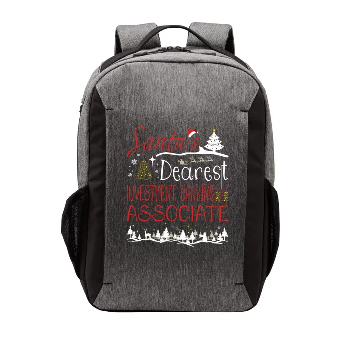 Investt Banking Associate Xmas Job Cute Christmas Meaningful Gift Vector Backpack