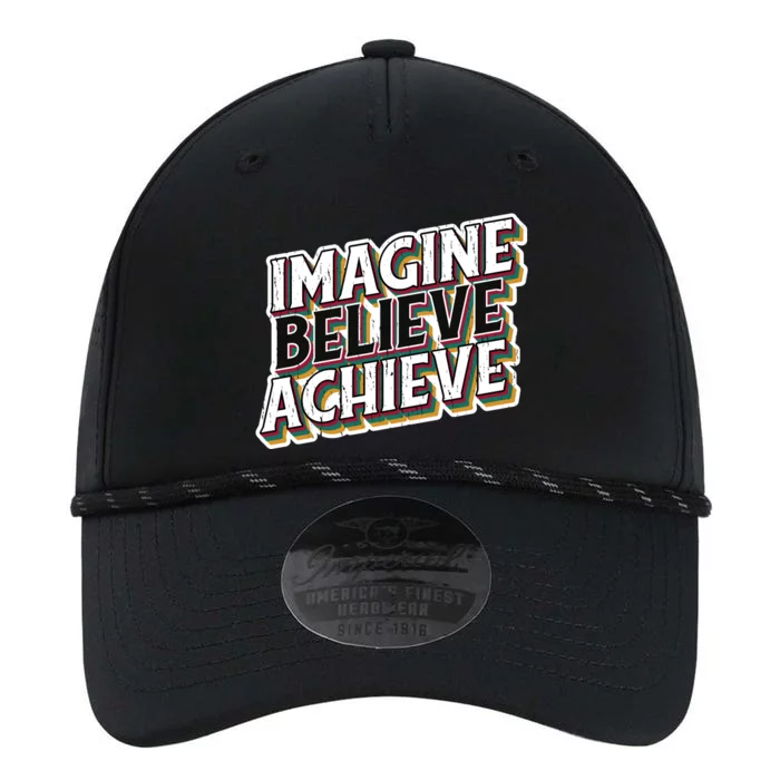 Imagine Believe Achieve Quote Vintage Performance The Dyno Cap