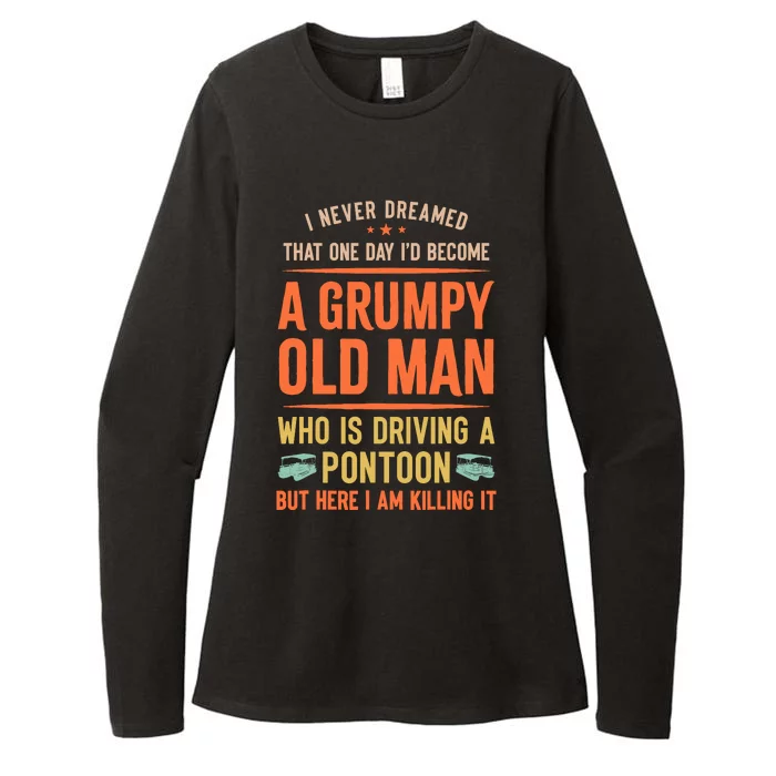 I‘D Become A Grumpy Old Man Who Is Driving A Pontoon Womens CVC Long Sleeve Shirt