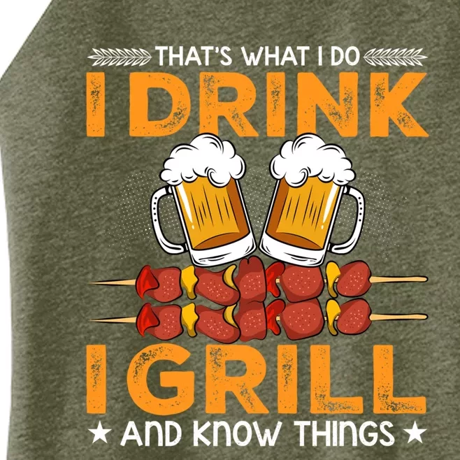 I Beer And Grill Things Funny Bbq Pitmaster Father Day Meaningful Gift Women’s Perfect Tri Rocker Tank