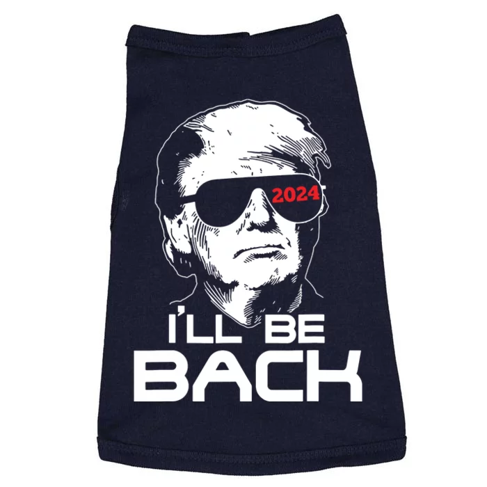 Ill Be Back Trump 2024 Vintage Trump Doggie Tank