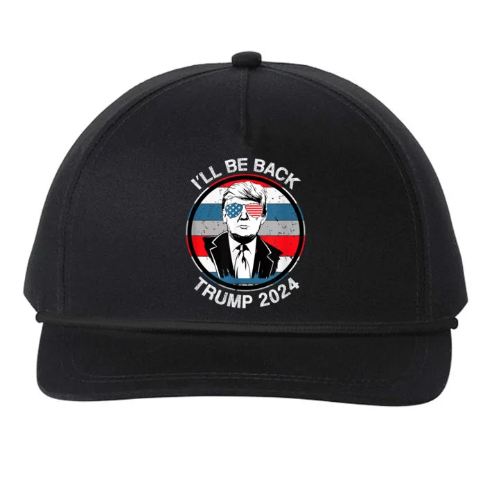 I'll Be Back Trump 2024 Snapback Five-Panel Rope Hat